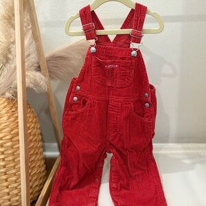 GAP Red Corduroy Kids Overalls